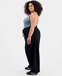Full Circle Trends Trendy Plus Barrel-Leg Pants