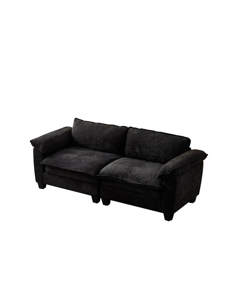 Streamdale Furniture Living Room Furniture Luxury Couch with Soft Chenille Upholstered Sofa