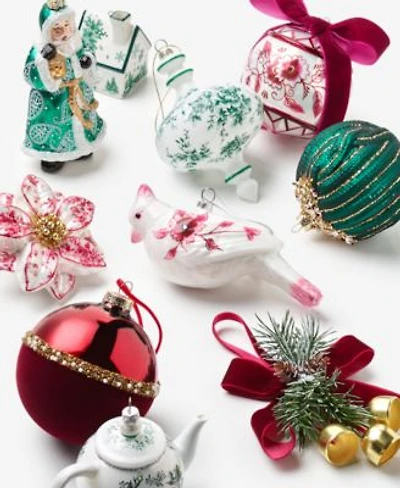 Holiday Lane Holiday Toile Ornament Collection Macys Exclusive