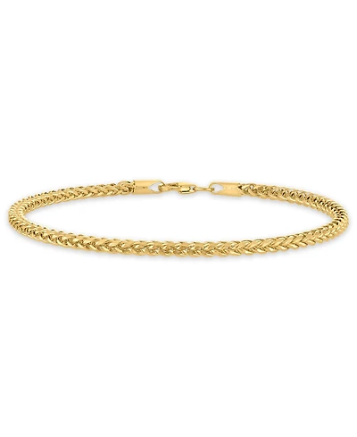 Macy's Diamond Cut Palmier Chain Bracelet in 10k Yellow Gold