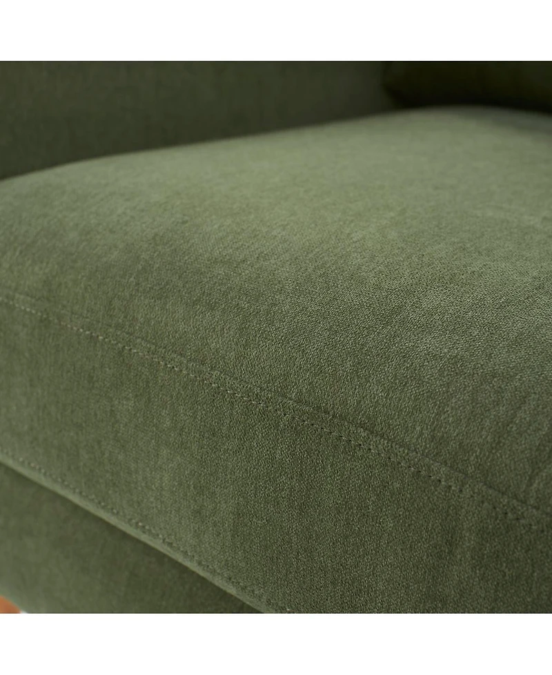 Streamdale Modern Upholstered Accent Chair with Back Pillow