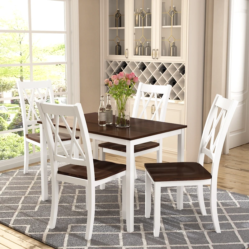 Streamdale Furniture Five Piece Wood Dining Set