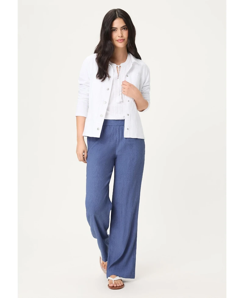 Olsen Women's Soft Crinkle Pull-On Pant