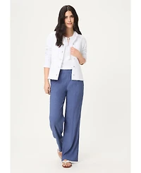 Olsen Women's Soft Crinkle Pull-On Pant
