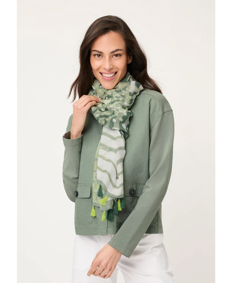 Olsen Women's Botanic Stripe Scarf