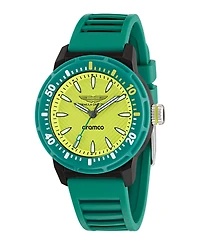 Aston Martin F1 Men's Pdk 3 Hand Quartz Green Silicone Watch 40mm