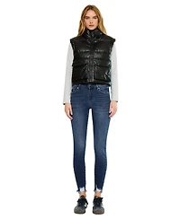 KanCan Women's Obsidian Cropped Puffer Vest