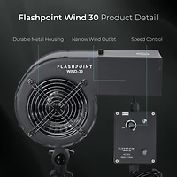 Flashpoint Wind 30 Ac-Powered Studio Fan
