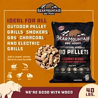 Bear Mountain Bbq All Natural Hardwood Gourmet Smoker Pellets 2 Pack, 40 lbs