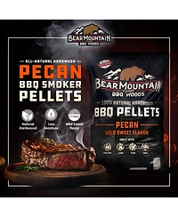 Bear Mountain Bbq Natural Hardwood Pecan Sweet Flavor Pellets, 20lbs (2 Pack)