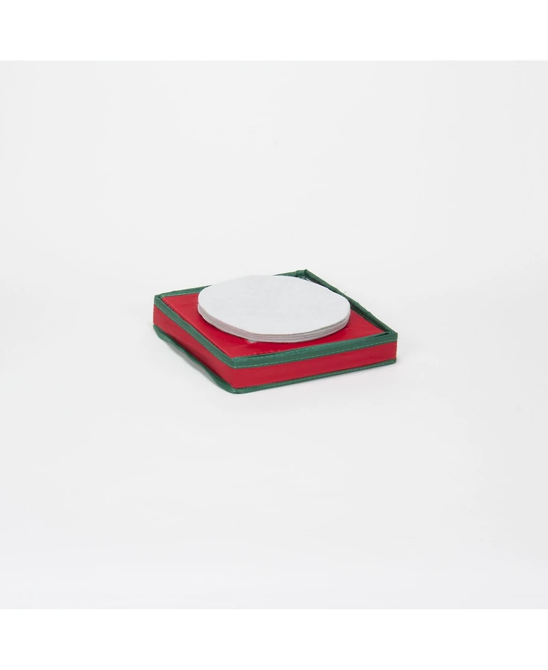 Household Essentials China Plate Storage Box, Windowed Panel