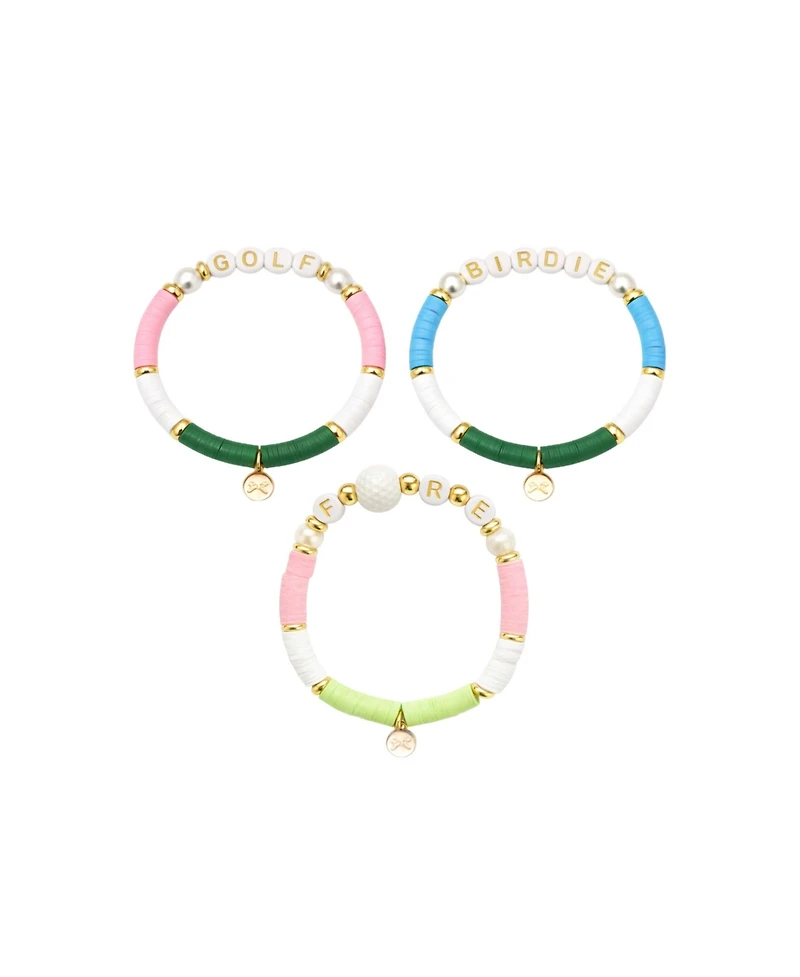 Bits & Bows Girls Bits and Bows Little/Big Golf Lovers Bracelet Set