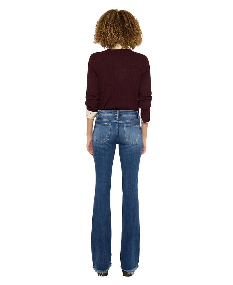 KanCan Essential Women's Mia Low Rise Baby Bootcut Jeans