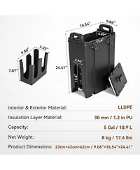 Tribesigns 5 Gallon Insulated Beverage Dispenser - Commercial Hot and Cold Drink Server, 1.2" Thick Foam Insulation, Food-Grade Lldpe