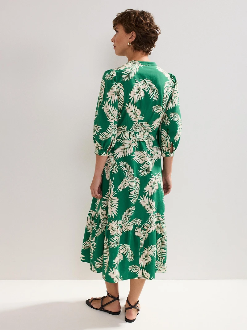Phase Eight Women's Louisa Mandarin Collar Midi Shirt Dress