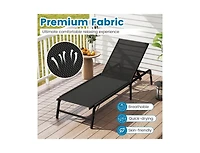 Boyel Living Chaise Lounge Chair Set of 2 Foldable Patio Lounge Chairs