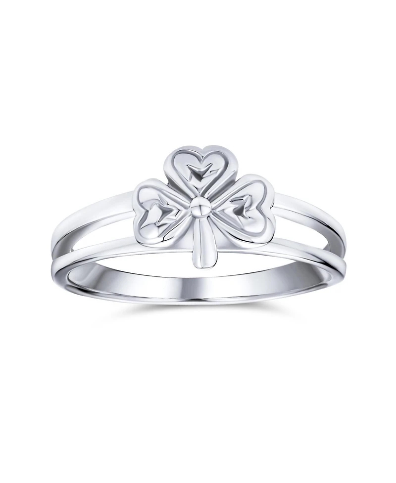 Bling Jewelry Celtic Trinity Peite Design Shamrock Clover Ring