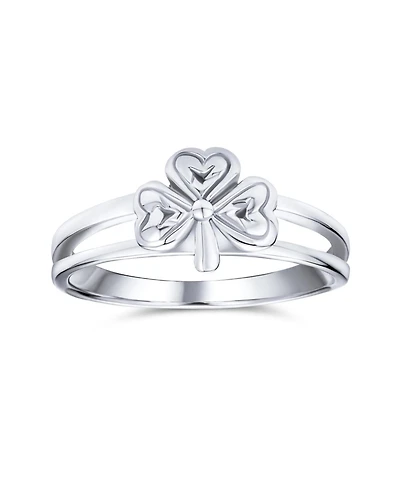 Bling Jewelry Celtic Trinity Peite Design Shamrock Clover Ring
