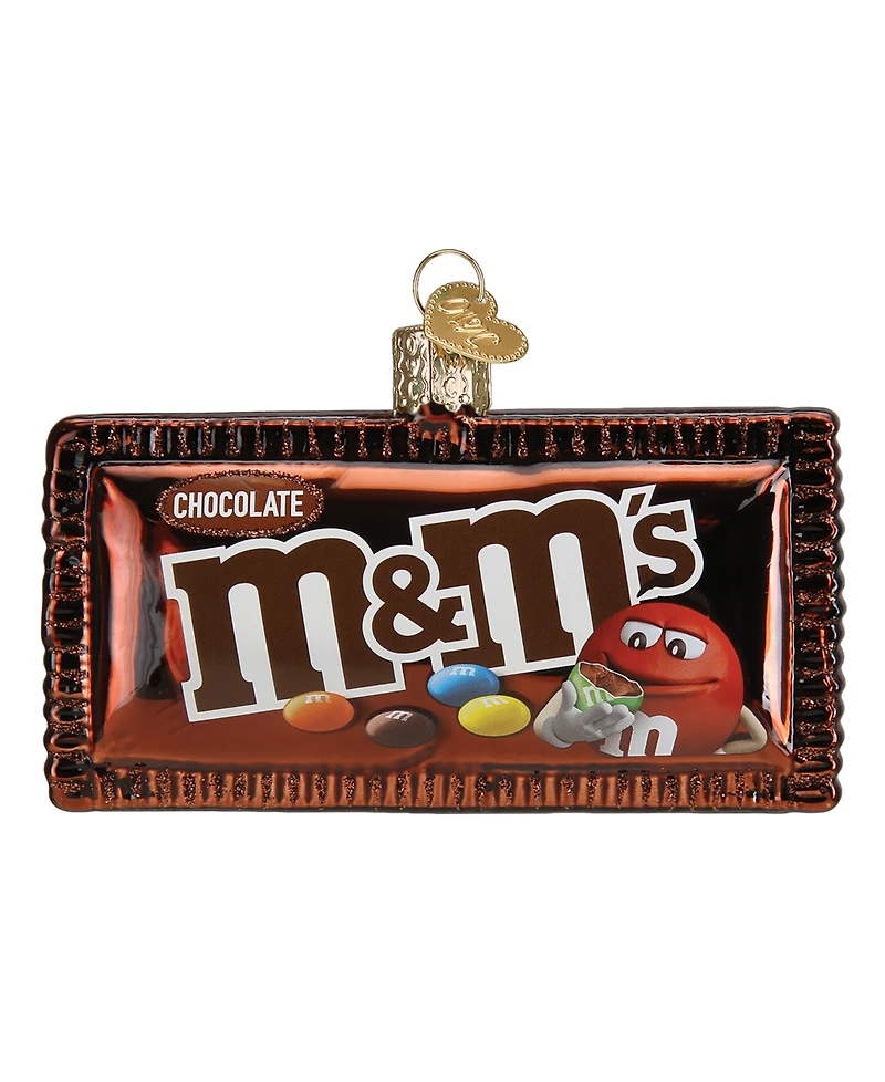 Old World Christmas 2.5" Mars Wrigley Candies M&M's Milk Chocolate Candy Ornament