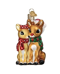 Old World Christmas 3.5" Rudolph and Clarice Ornament