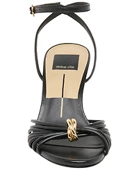 Dolce Vita Women's Isebel Strappy Embellished High Heel Dress Sandals