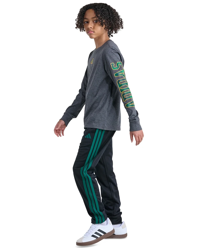 adidas Boys' 8-20 Long-Sleeve Camo Graphic Lineage T-Shirt