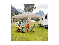 Boyel Living 13 x 11.5 Feet Hexagonal Pop-Up Height Adjustable Canopy Tent with Dressed Legs.