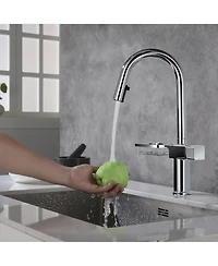 Phying High Arc Pull Down Kitchen Faucet Modern Single Hole Stainless Steel Sink Faucet for Home Kitchen Bathroom