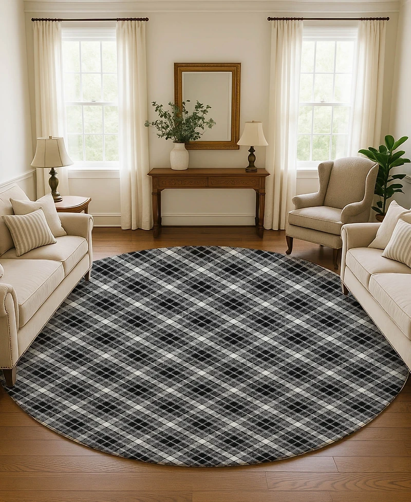 Dalyn Soft Essentials Machine Washable SE3 8'x8' Round Area Rug