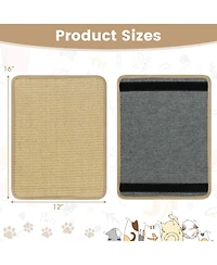 Cozito 16 x 12 in 6 Piece Cat Scratcher Mat Set with Sisal Pads