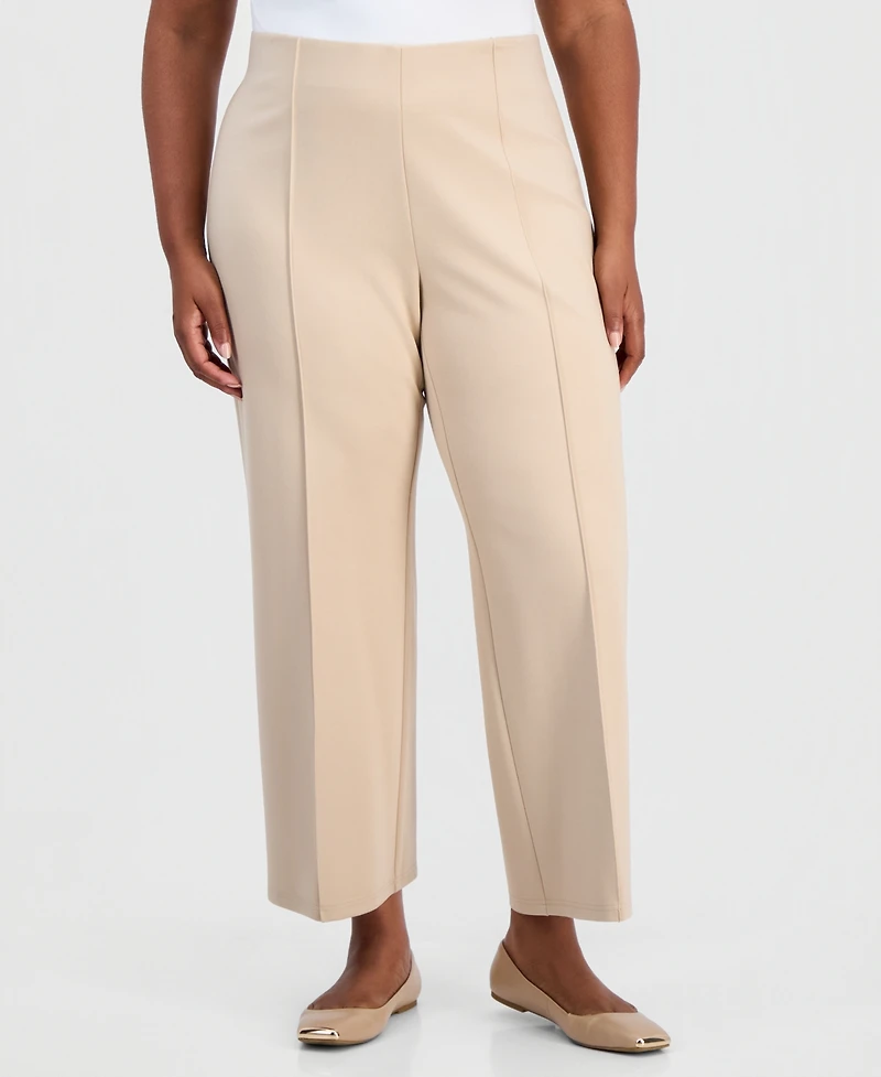 Jm Collection Plus Wide-Leg Relaxed-Fit Pants, Macy's Exclusive
