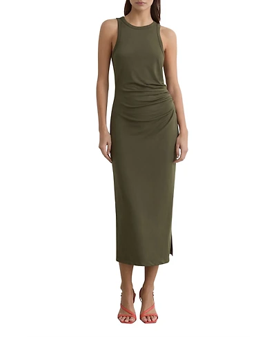 Reiss Women's Jersey Ruched Racer Midi Dress