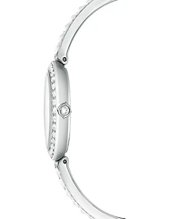 Swarovski Matrix Imitation Pearl Swiss Made Crystal Bangle Bracelet Watch 26 x 26mm