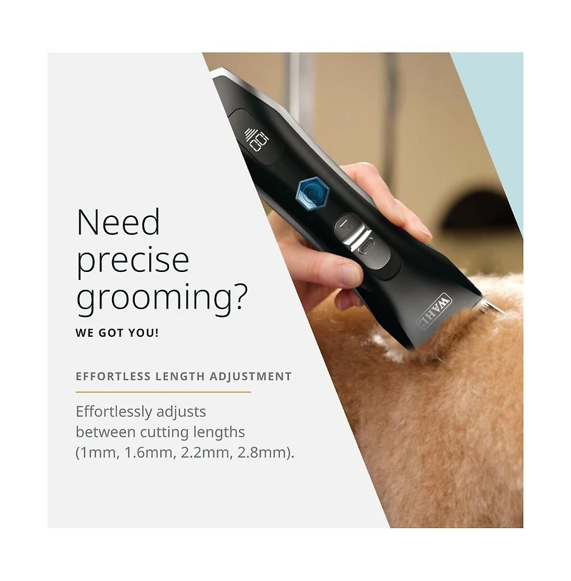 Wahl Pro Animal 4-in-1 Bladeset for Smart Clip Pet Clipper - Adjustable Grooming Blade for Trim Work and Sanitary Areas