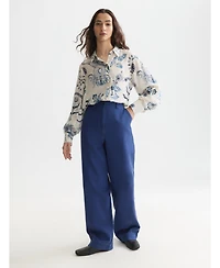 Scotch & Soda Women's Printed Relaxed Fit Tops and Tees