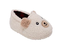 Kensie Toddler Sherpa Cozy Plush SlipOn Slippers - Ivory