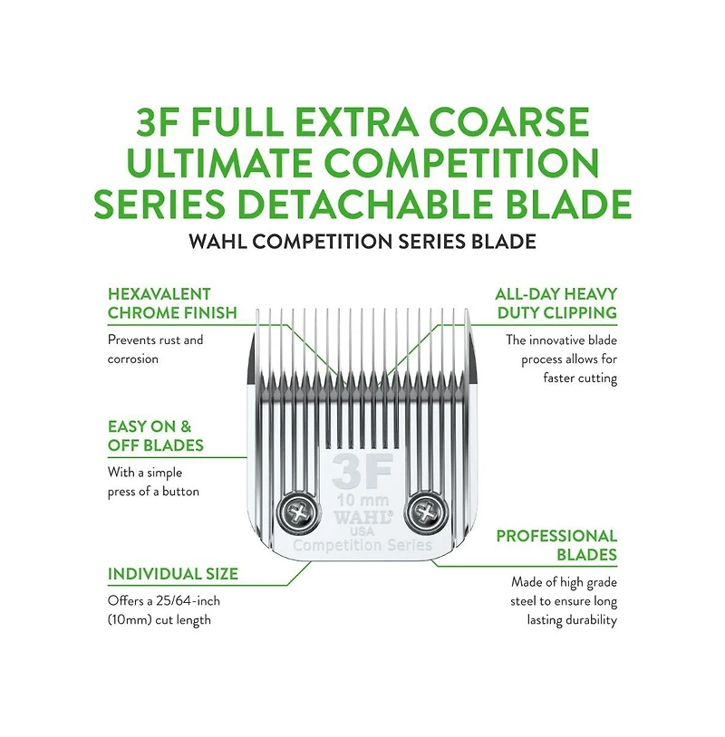 Wahl Professional Animal 3F Full Extra Coarse Competition Series Detachable Blade