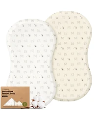 KeaBabies Soft Soothe Organic Cotton 2 Pack Bassinet Sheets, Halo BassiNest Hourglass 30" x 18"