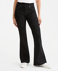 Style & Co Petite High-Waisted Flare Shaping Jeans, Macy's Exclusive