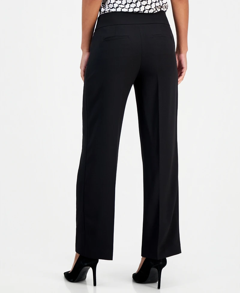 Kasper Petite Mid-Rise Wide Pants