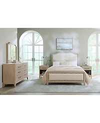 Sadie 6-Drawer Select Hardwoods & Oak Veneers Felt-Lined Dresser, Macy's Exclusive