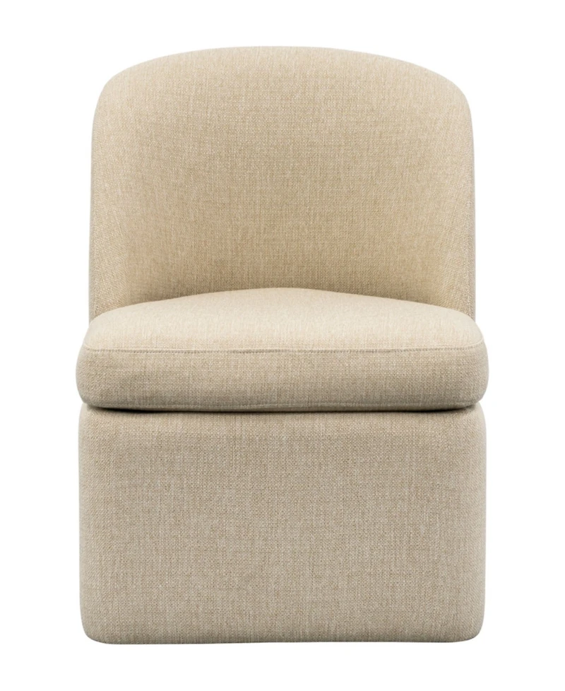 Ink+Ivy Lyra 23.5" Upholstered Dining Chair with Casters
