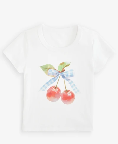 With Jules Big Girls Teddy Bear Graphic Cotton T-Shirt