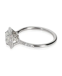 Pre-Owned Tiffany & Co 1.07 ct Cushion Diamond Soleste Double Halo Engagement Ring