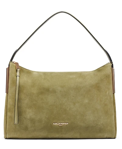 Karl Lagerfeld Paris Valerie Suede Hobo