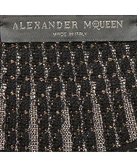 Pre-Owned Alexander Mcqueen Women's Knit Striped Embroidered Pattern Top And Skirt Set