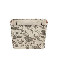 Household Essentials Tapered Storage Bin with Wood Handles