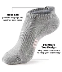 Gallery Seven Women's Ankle Socks 5-Pairs Cushioned and Breathable for Running Casual Wear