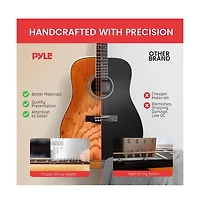 Pyle 41 Steel Strings Acoustic Guitar for Beginner and Adults