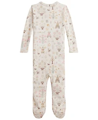 Polo Ralph Lauren Baby Girls' Bear Cotton Footed Coverall